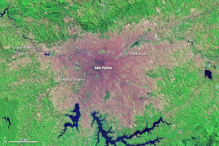 ਸਾਓ ਪੌਲੋ topographic ਨਕਸ਼ਾ