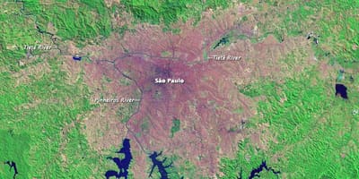 ਸਾਓ ਪੌਲੋ topographic ਨਕਸ਼ਾ